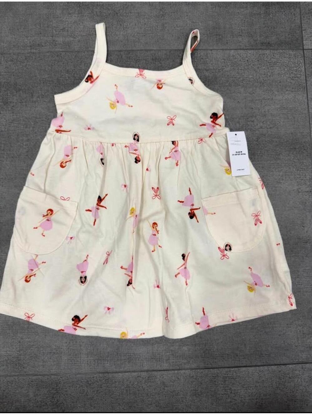 18-24m • Old Navy Ballerina Print Dress 18-24M NWT